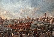 GUARDI, Francesco The Doge on the Bucintoro near the Riva di Sant Elena china oil painting reproduction